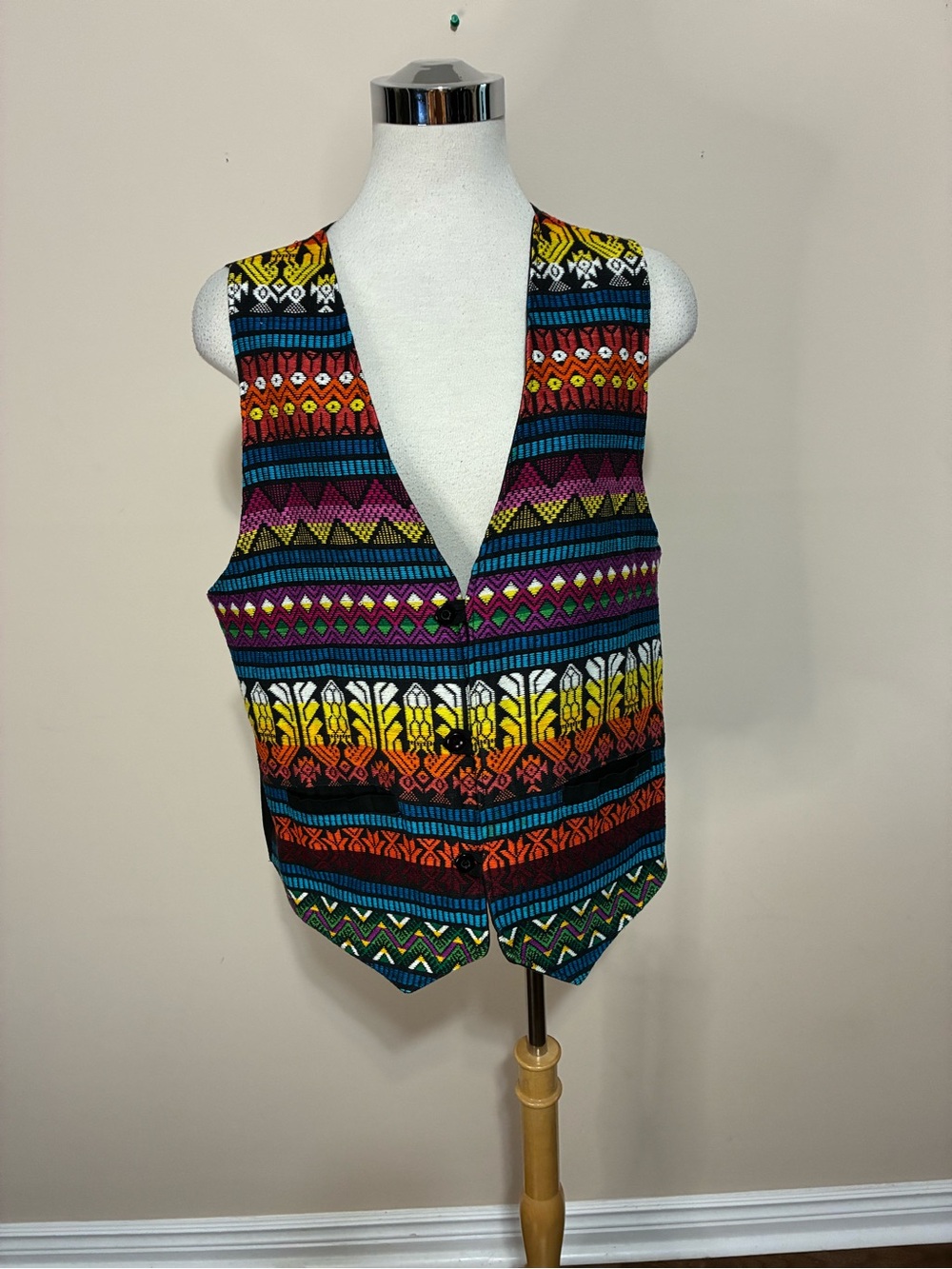 Guatemala Made Multicolor Patterned Women’s Vest